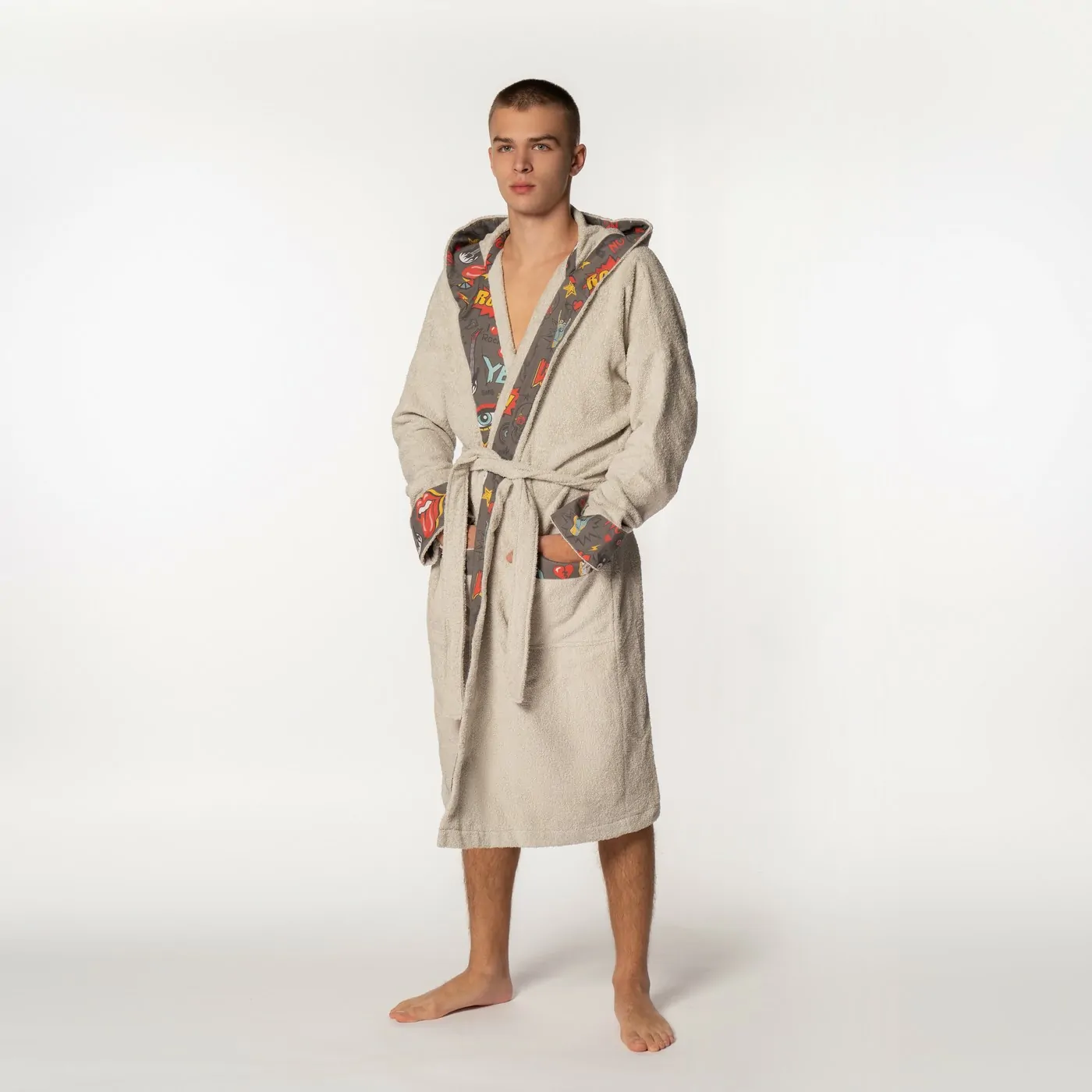 mens silk bathrobe